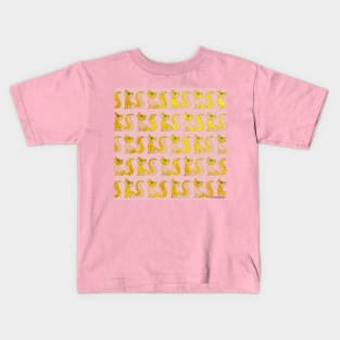 Golden fox ecopop pattern Kids T-Shirt